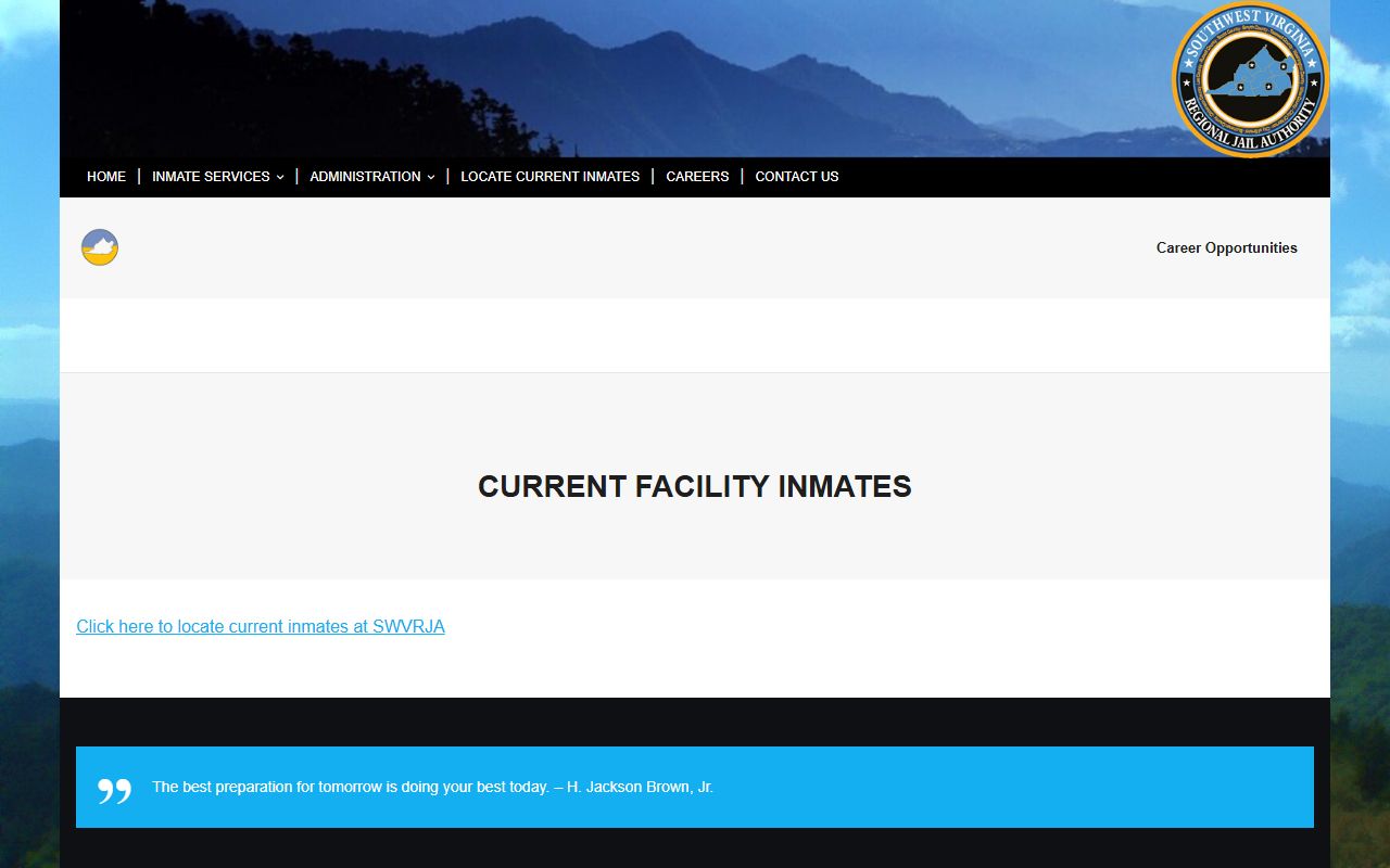 Lee County inmate population SWVRJA current inmates roster page