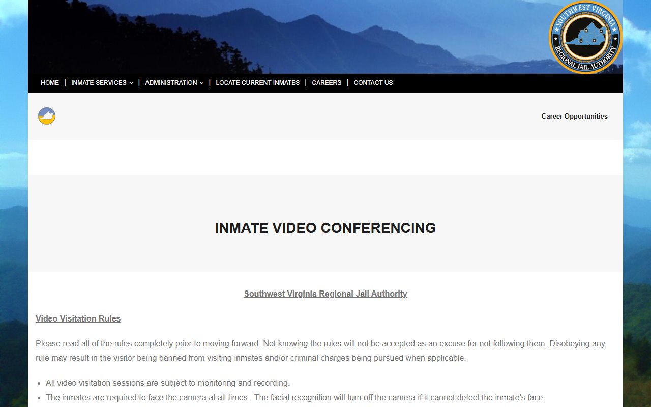 Lee County Duffield Facility video visitation rules for inmates